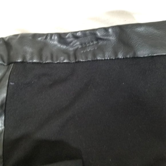 Metaphor Faux Leather Stretch Legging Pant Bottom 14P Black Tuxedo Gothic Punk A - Picture 9 of 11